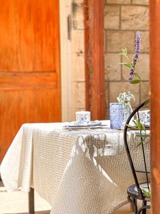 מפת שולחן חגיגית דגם אתונה