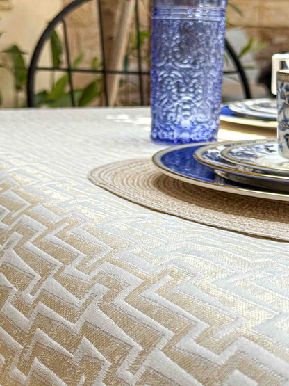 מפת שולחן חגיגית דגם אתונה