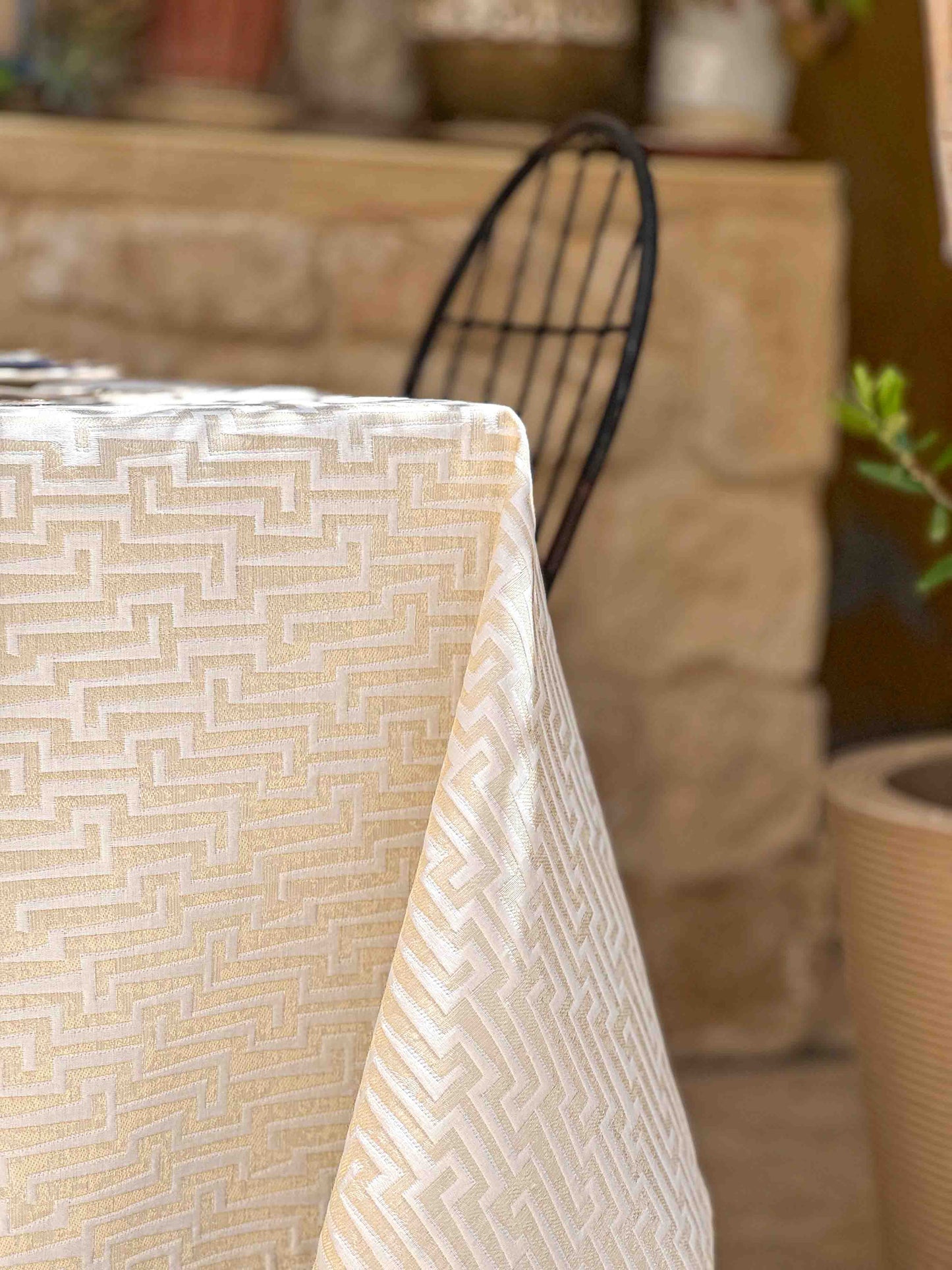 מפת שולחן חגיגית דגם אתונה