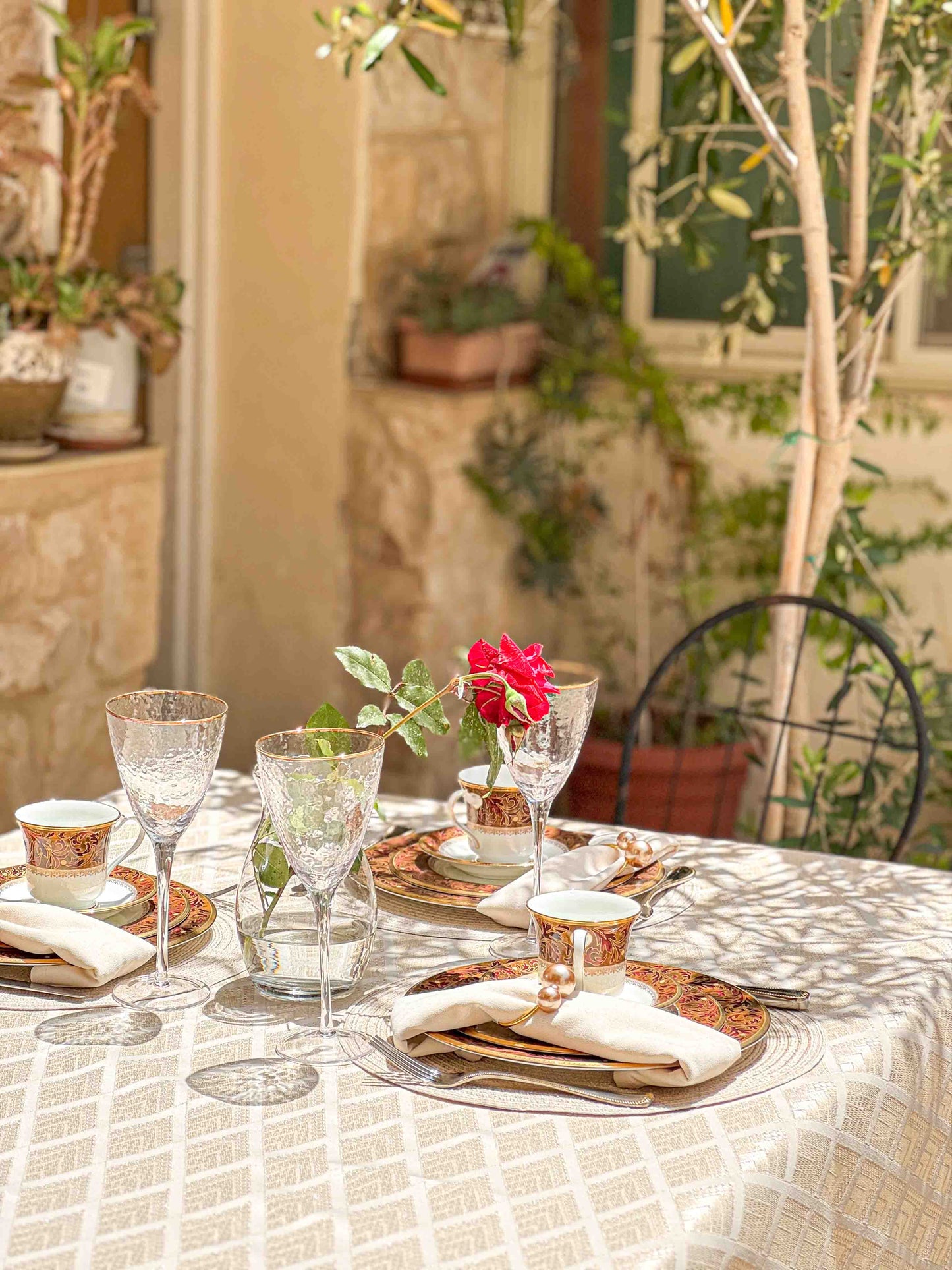 מפת שולחן מילאנו - בעיצוב גיאומטרי